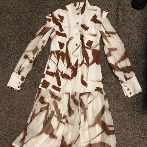 Brown and White beautiful Barelli dress!